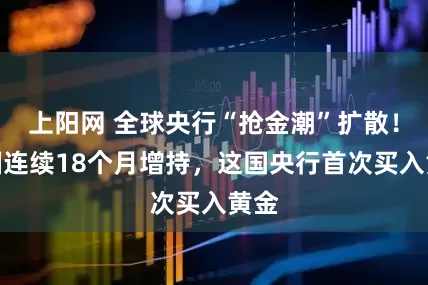上阳网 全球央行“抢金潮”扩散！中国连续18个月增持，这国央行首次买入黄金